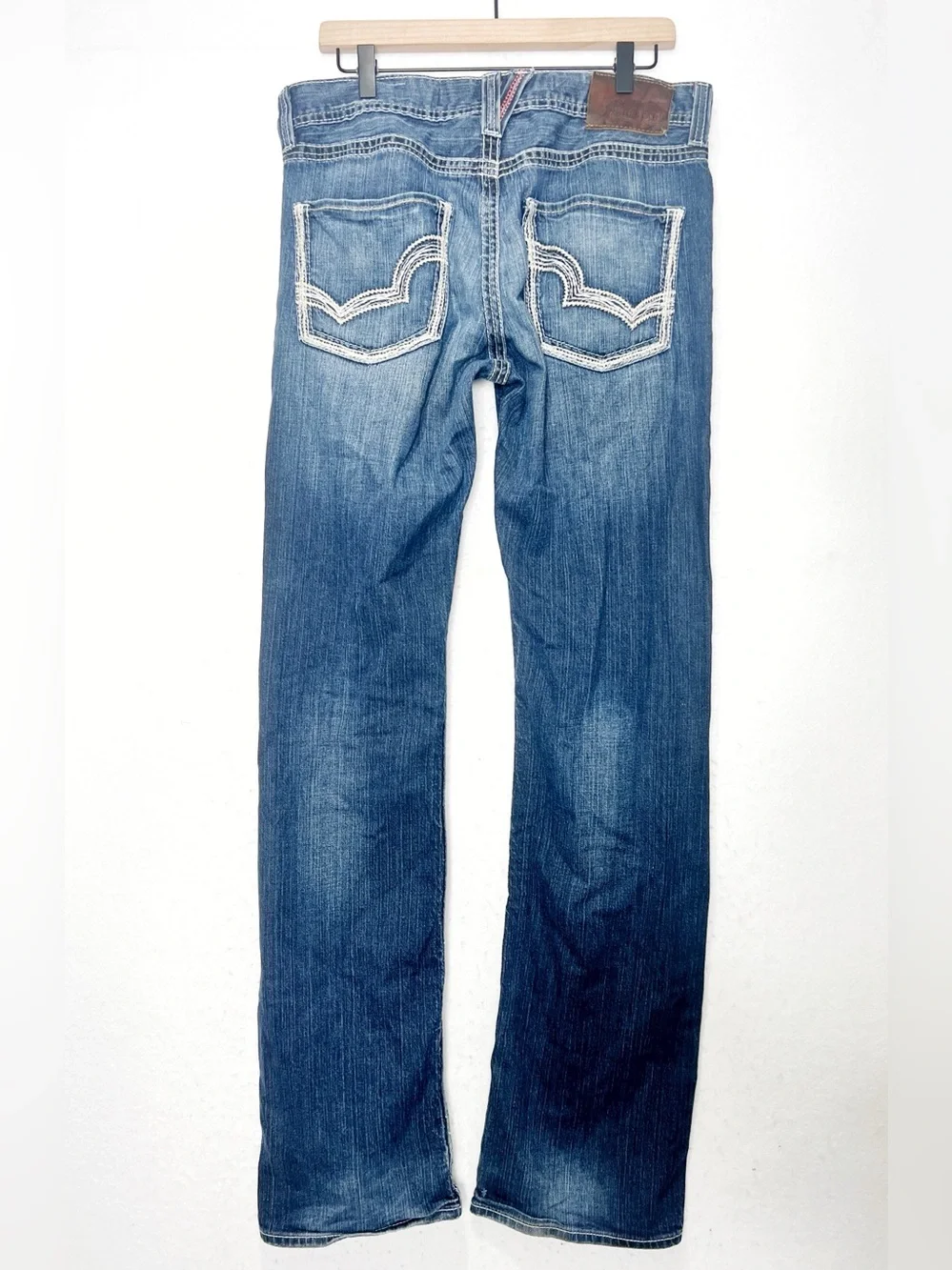 Big Star Pioneer Jeans 32XL Boot Cut Buckle ExclusiveDistressed Thick Stitch